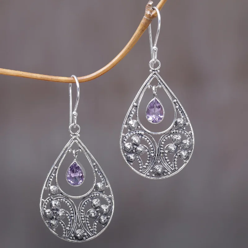 Don't Miss These Dazzling Jewelry Discounts Bali Crest Amethyst and Sterling Silver Dangle Earrings Don't Miss These Dazzling Jewelry Discounts Bali Crest Amethyst and Sterling Silver Dangle Earrings