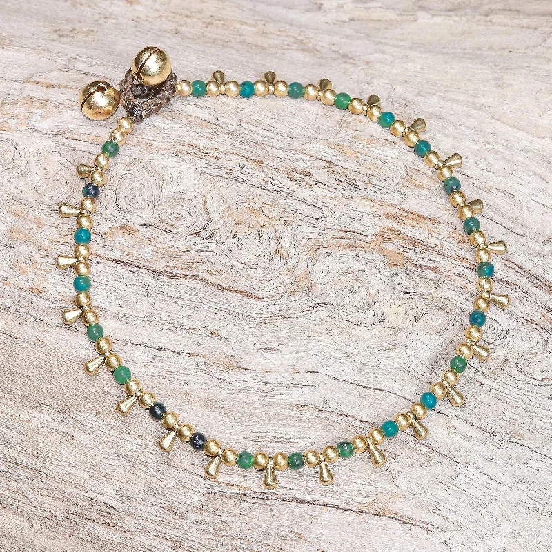 The Perfect Jewelry Piece At The Perfect Price Bohemian Shower Serpentine Beaded Charm Anklet from Thailand