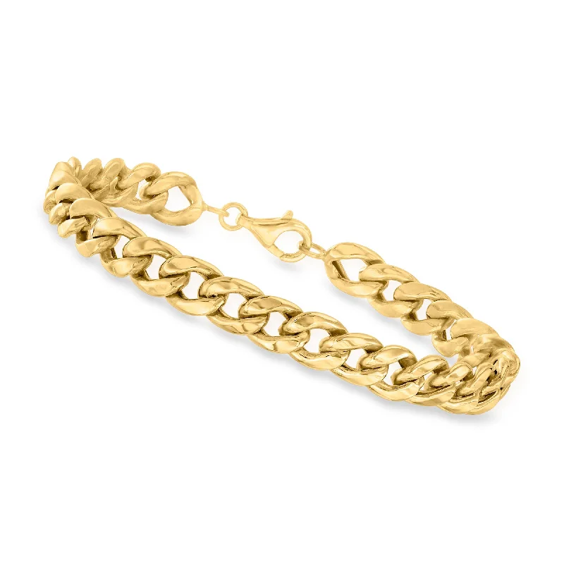 Jewelry Deals That Sparkle – Shop Today Canaria 7mm 10kt Yellow Gold Curb-Link Bracelet
