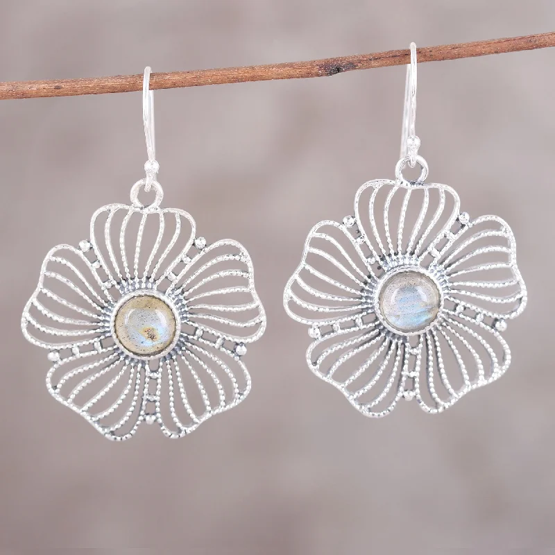 Elegant Jewelry, Exclusive Prices – Shop Now Celestial Flowers Sterling Silver Labradorite Celestial Floral Dangle Earrings Elegant Jewelry, Exclusive Prices – Shop Now Celestial Flowers Sterling Silver Labradorite Celestial Floral Dangle Earrings