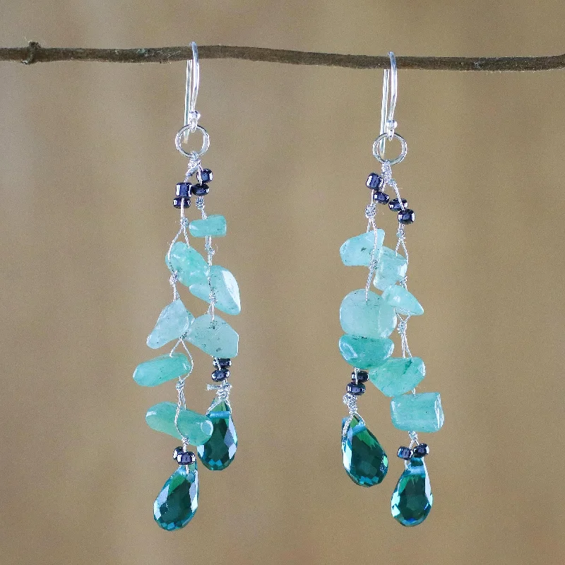 Exclusive Jewelry Sale – Grab Timeless Pieces Now Crystalline Drops in Green Green Quartz and Glass Bead Dangle Earrings from Thailand Exclusive Jewelry Sale – Grab Timeless Pieces Now Crystalline Drops in Green Green Quartz and Glass Bead Dangle Earrings from Thailand