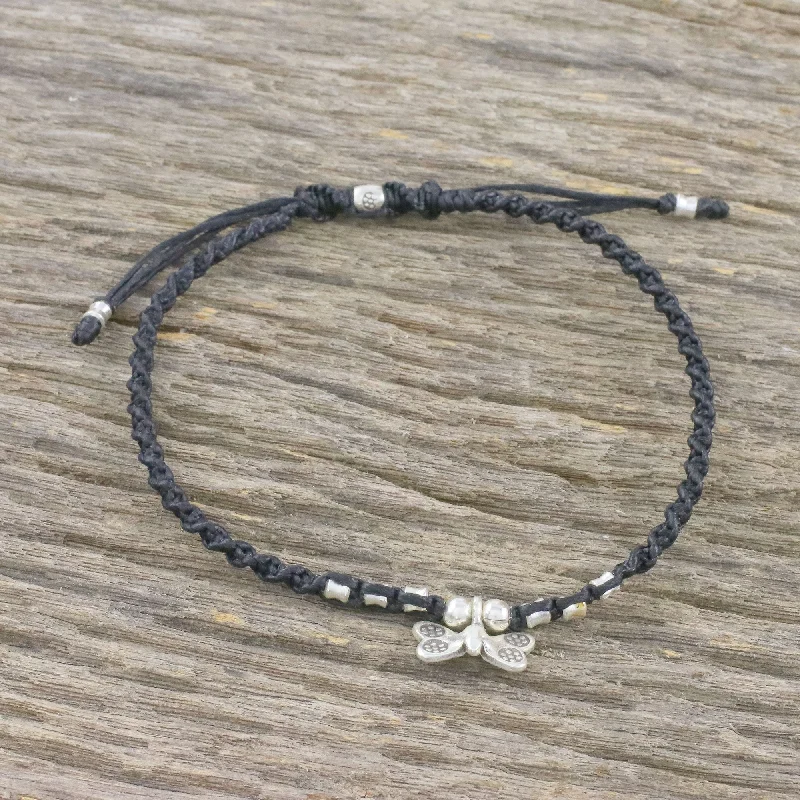 Chic, Trendy, And Affordable Jewelry Sale Cute Butterfly Karen Silver Butterfly Charm Anklet from Thailand