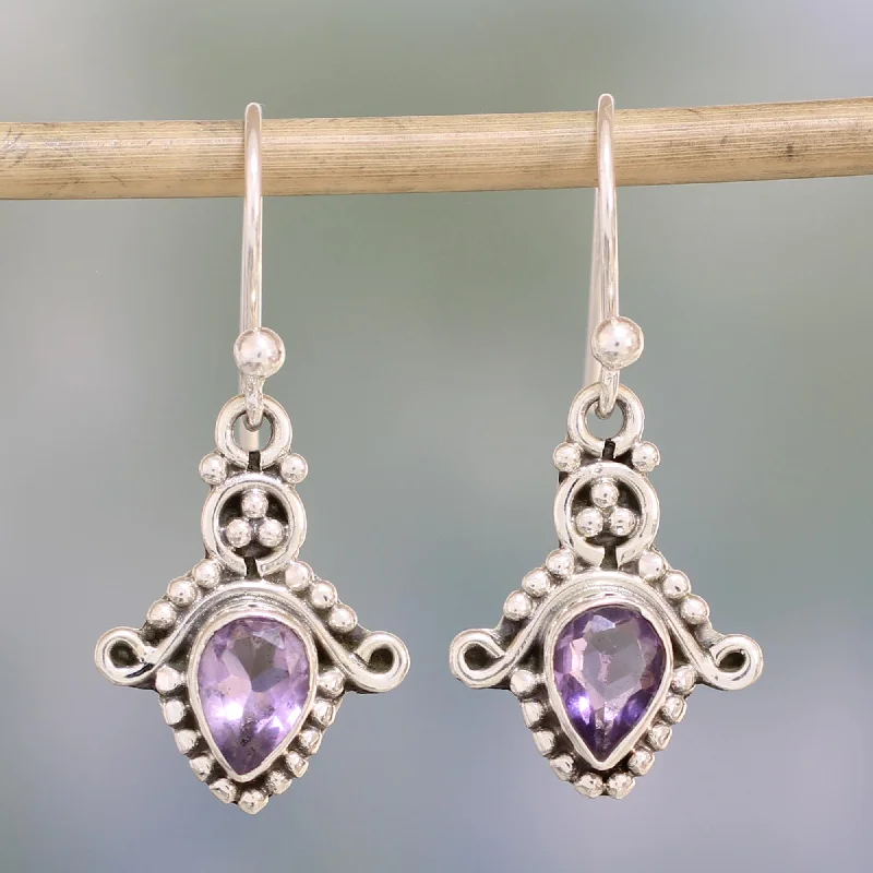 Jewelry Deals That Sparkle – Shop Today Dotted Delight Amethyst and Sterling Silver Teardrop Earrings from India Jewelry Deals That Sparkle – Shop Today Dotted Delight Amethyst and Sterling Silver Teardrop Earrings from India