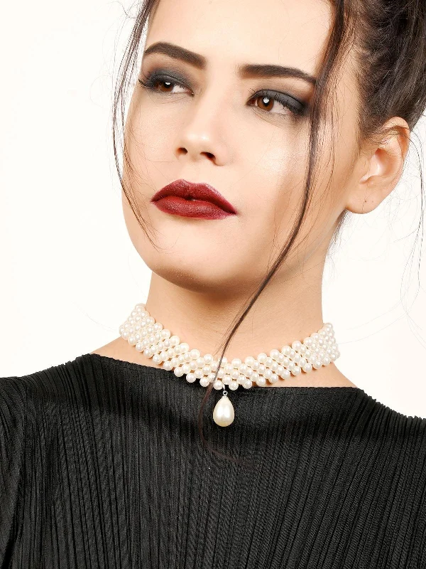 Luxury Meets Affordability – Jewelry Sale Now Live Odette Women Estelle Pearly Trinket Choker Neckpiece Luxury Meets Affordability – Jewelry Sale Now Live Odette Women Estelle Pearly Trinket Choker Neckpiece