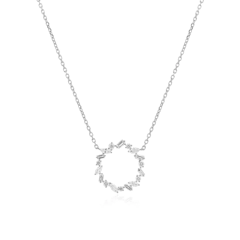 Fancy Shape Diamond Eternity Necklace