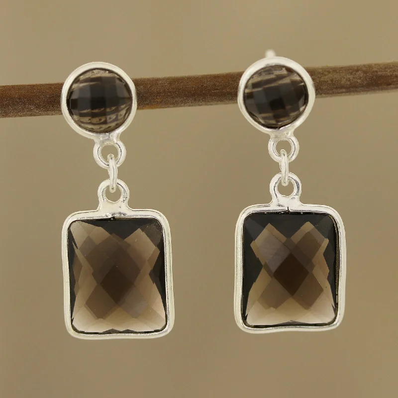 The Ultimate Jewelry Sale – Shop Premium Styles Glittering Delight 13.5-Carat Smoky Quartz Dangle Earrings from India The Ultimate Jewelry Sale – Shop Premium Styles Glittering Delight 13.5-Carat Smoky Quartz Dangle Earrings from India