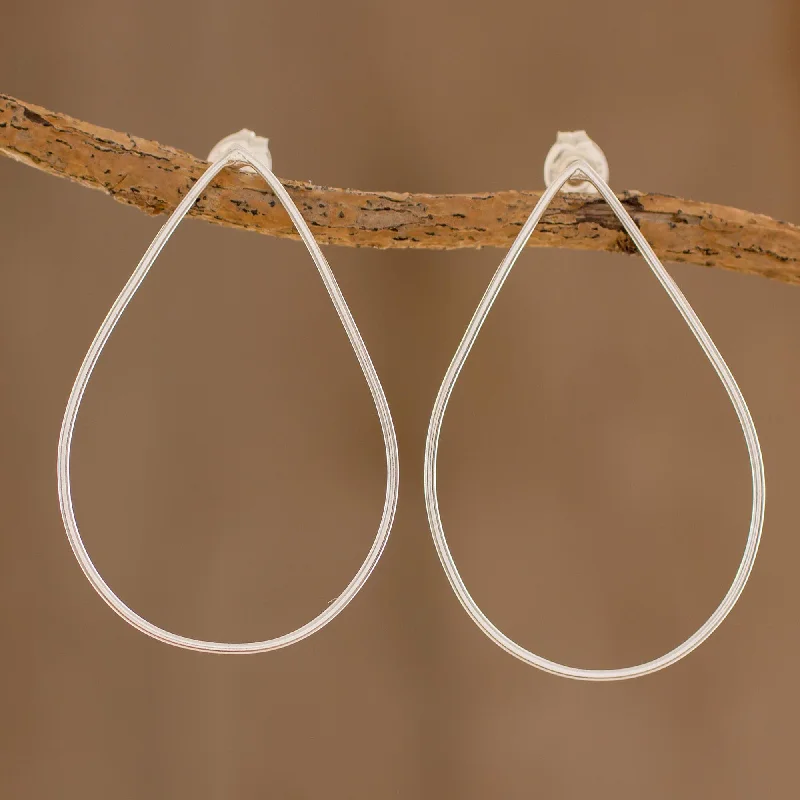 Luxury Jewelry At Unbeatable Discounts Hollow Tears Handcrafted Open Teardrop Sterling Silver Drop Earrings Luxury Jewelry At Unbeatable Discounts Hollow Tears Handcrafted Open Teardrop Sterling Silver Drop Earrings