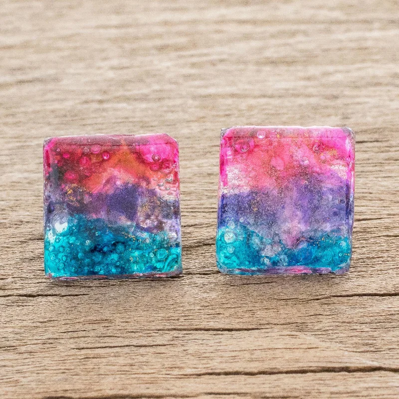 Jewelry Flash Sale – Stylish Designs At Unbeatable Rates Infinite Universe Square Recycled Glass Button Earrings Crafted in Costa Rica Jewelry Flash Sale – Stylish Designs At Unbeatable Rates Infinite Universe Square Recycled Glass Button Earrings Crafted in Costa Rica