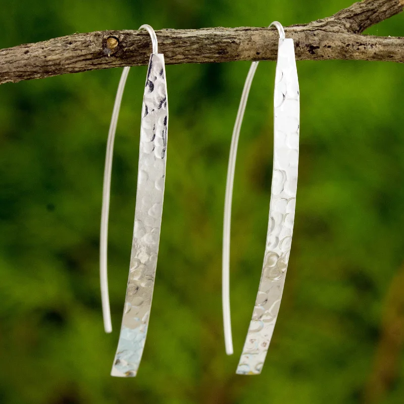 Elegant Jewelry Pieces At Unbelievable Prices Modern Aesthetic Modern Drop Earrings in Hammered Sterling Silver Elegant Jewelry Pieces At Unbelievable Prices Modern Aesthetic Modern Drop Earrings in Hammered Sterling Silver