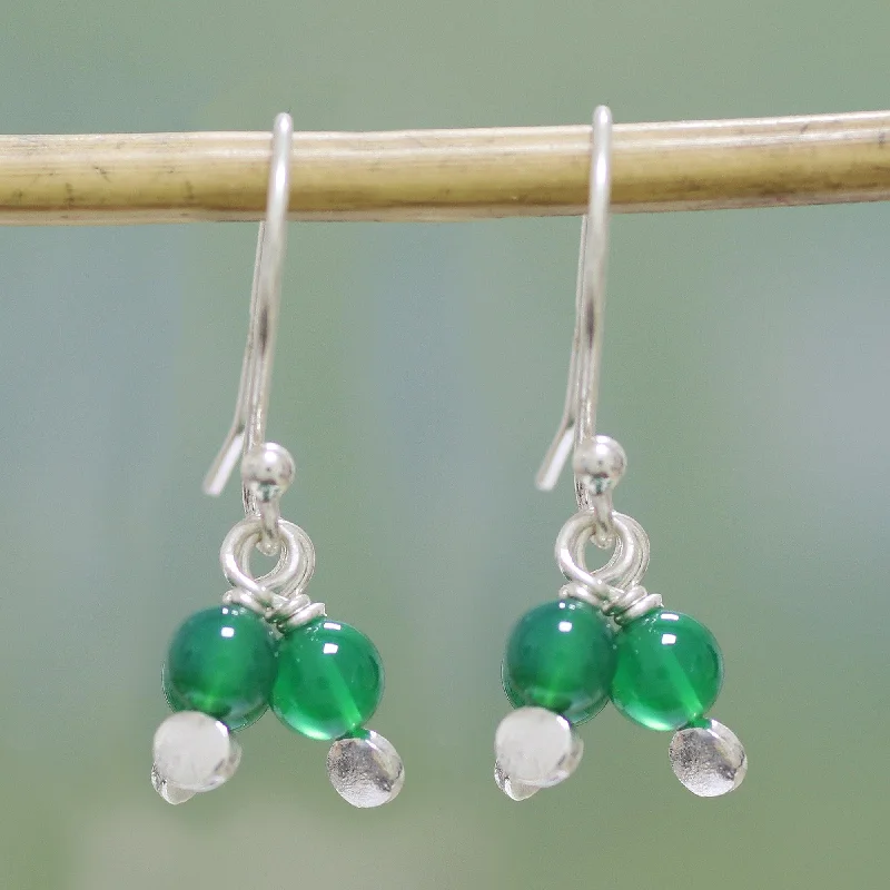 Shop Stylish Jewelry Now And Save Big Orb Clusters Onyx and Sterling Silver Dangle Earrings from India Shop Stylish Jewelry Now And Save Big Orb Clusters Onyx and Sterling Silver Dangle Earrings from India