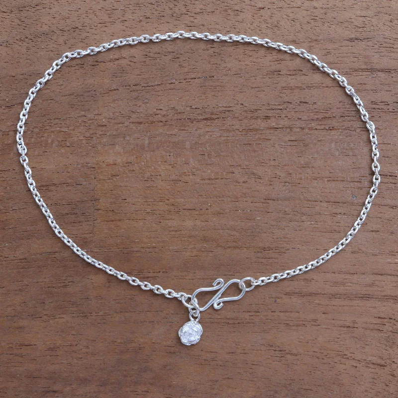 Best Jewelry Deals – Shop Premium Pieces At Great Prices Petite Rose Petite Rose Charm Sterling Silver Cable Chain Anklet