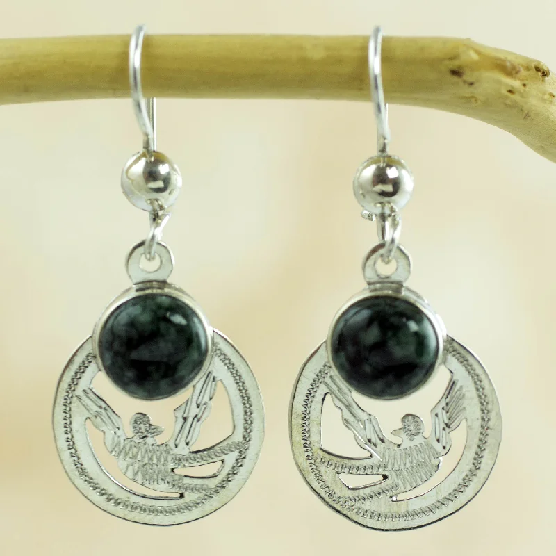 Last Chance To Grab Your Favorite Jewelry At A Discount Quetzal Patriot Handmade Jade and Sterling Silver Earrings Last Chance To Grab Your Favorite Jewelry At A Discount Quetzal Patriot Handmade Jade and Sterling Silver Earrings