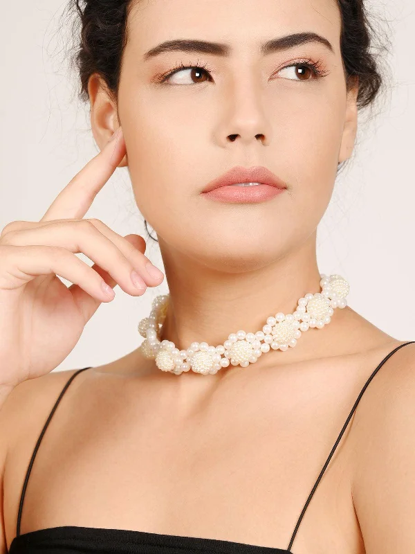 Sparkle More For Less – Jewelry Sale Happening Now Odette Women Ravishing Pearly Choker Necklace Sparkle More For Less – Jewelry Sale Happening Now Odette Women Ravishing Pearly Choker Necklace