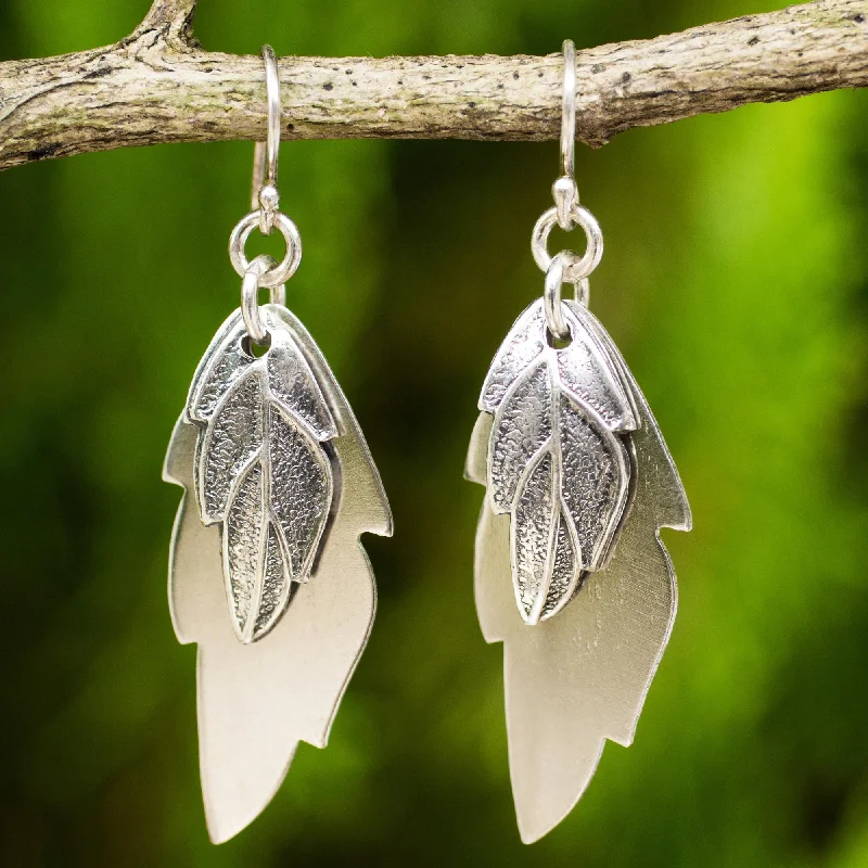 Elegant Jewelry Styles At Budget-Friendly Prices Shadow Leaves Double Shadow Leaves Handmade 925 Sterling Silver Earrings Elegant Jewelry Styles At Budget-Friendly Prices Shadow Leaves Double Shadow Leaves Handmade 925 Sterling Silver Earrings