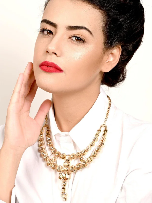 Once-A-Year Jewelry Deals – Shop Before They’Re Gone Odette Women Shining Beige Crystal Neckpiece Once-A-Year Jewelry Deals – Shop Before They’Re Gone Odette Women Shining Beige Crystal Neckpiece
