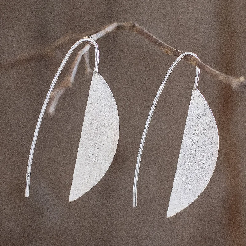 Luxury Handcrafted Jewelry For Elegant Looks Subtle Nature Modern Sterling Silver Drop Earrings from Guatemala Luxury Handcrafted Jewelry For Elegant Looks Subtle Nature Modern Sterling Silver Drop Earrings from Guatemala