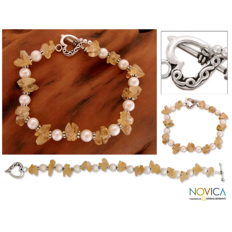 Bestselling Jewelry At Special Promotional Rates Summer Moon Citrine & Pearl Bracelet