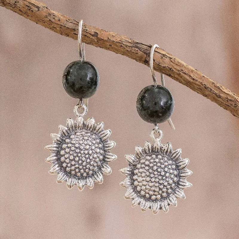 Luxury Jewelry Sale – Sparkle For Less Sunflower Nature Jade Sunflower Dangle Earrings from Guatemala Luxury Jewelry Sale – Sparkle For Less Sunflower Nature Jade Sunflower Dangle Earrings from Guatemala