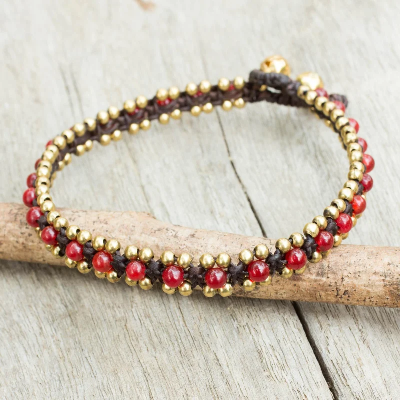 Stunning Jewelry At A Fraction Of The Price Tinkling Bells Quartz Brass Beaded Anklet
