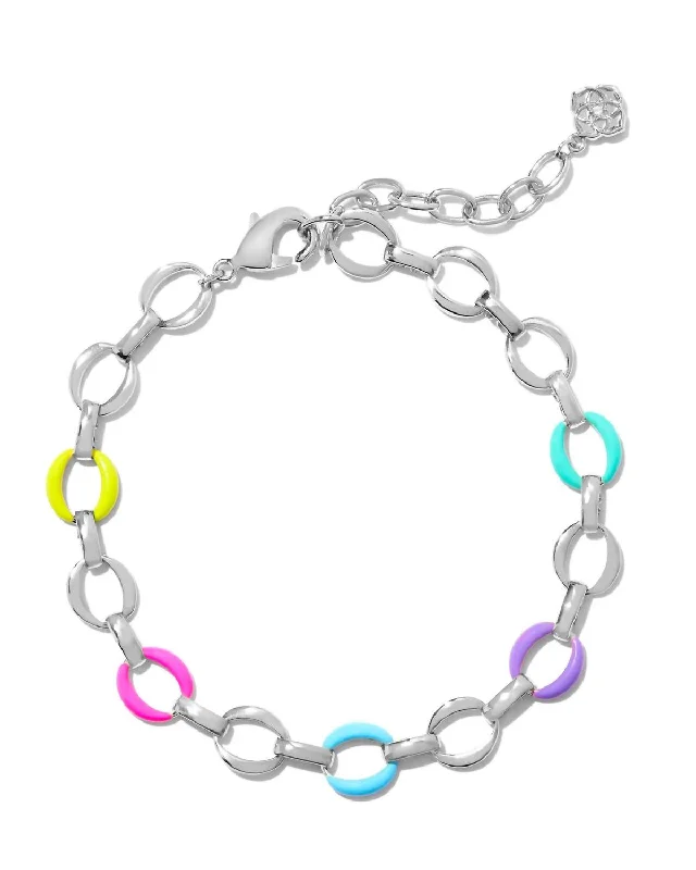 Shop Signature Jewelry Styles At Exclusive Prices Women's Kelsey Chain Bracelet In Silver/multi Mix
