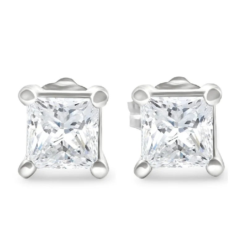 Best Jewelry Deals – Premium Quality At Exclusive Discounts 1 1/4Ct Princess Cut Diamond Studs in 14k White or Yellow Gold Lab Grown Best Jewelry Deals – Premium Quality At Exclusive Discounts 1 1/4Ct Princess Cut Diamond Studs in 14k White or Yellow Gold Lab Grown