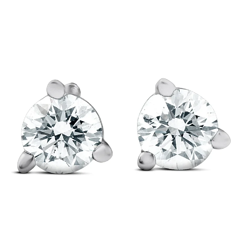 Fashion-Forward Geometric Jewelry For Contemporary Style 1/4 cttw Round Diamond Studs 14k White Gold Lab Grown Fashion-Forward Geometric Jewelry For Contemporary Style 1/4 cttw Round Diamond Studs 14k White Gold Lab Grown