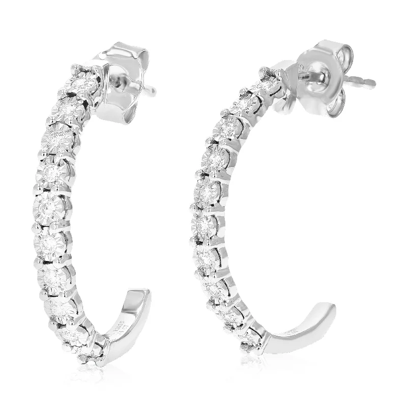 Fashion-Forward Jewelry At Exclusive Discounts 1/4 cttw Round Lab Grown Diamond Dangle Earrings .925 Sterling Silver Prong Set 1 Inch Fashion-Forward Jewelry At Exclusive Discounts 1/4 cttw Round Lab Grown Diamond Dangle Earrings .925 Sterling Silver Prong Set 1 Inch