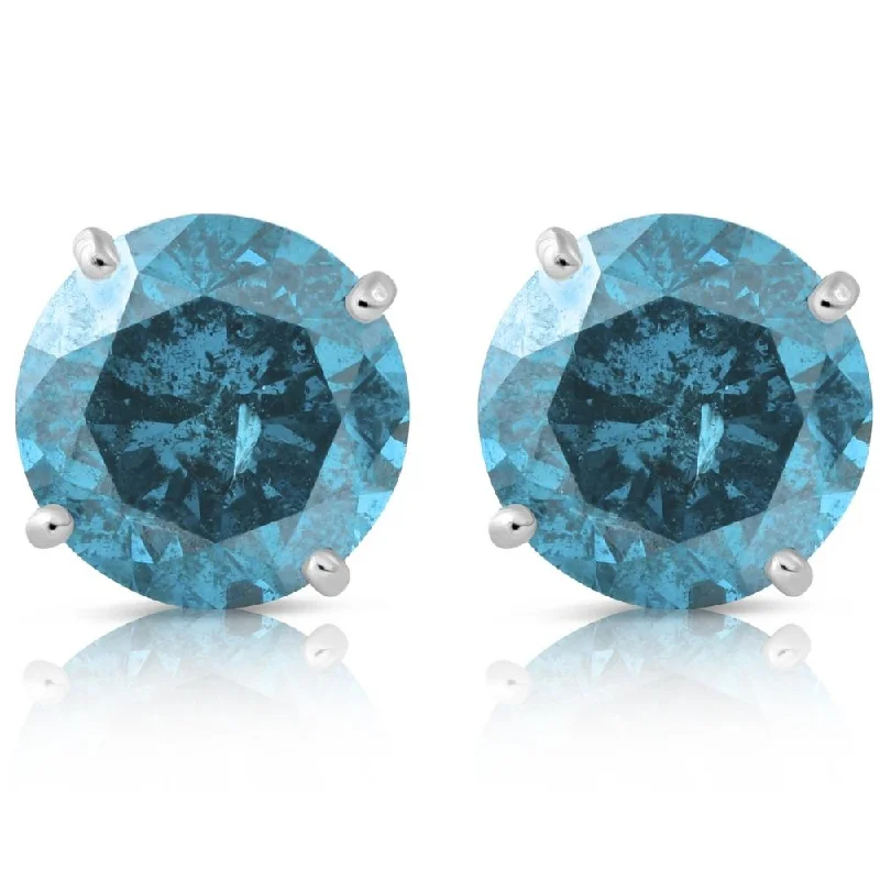 Limited-Stock Jewelry Clearance – Grab Your Favorites Now 1 5/8ct Blue Diamond Studs 14K White Gold Limited-Stock Jewelry Clearance – Grab Your Favorites Now 1 5/8ct Blue Diamond Studs 14K White Gold