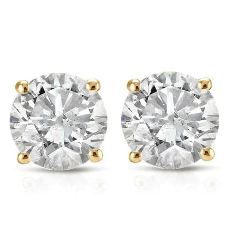 1ct Diamond Studs 14K Yellow Gold