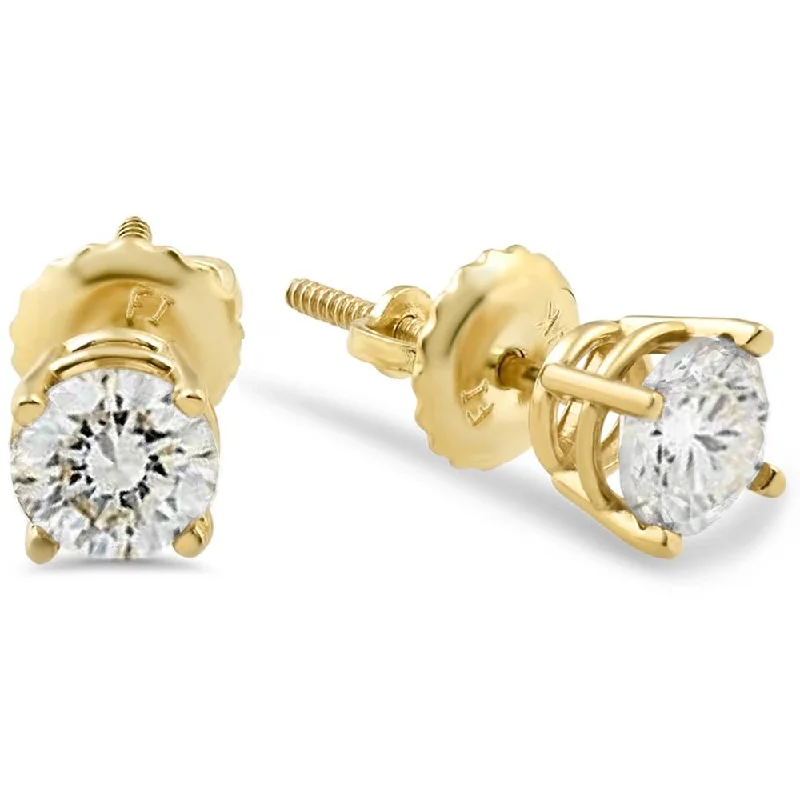 Seasonal Jewelry Sale – Upgrade Your Style Today 3/8ct Diamond Screw Back Studs 14K Yellow Gold Seasonal Jewelry Sale – Upgrade Your Style Today 3/8ct Diamond Screw Back Studs 14K Yellow Gold