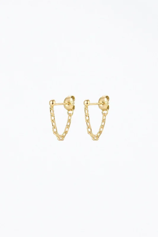 Handmade Pearl Jewelry For Timeless Elegance Bruce Chain Studs In Gold