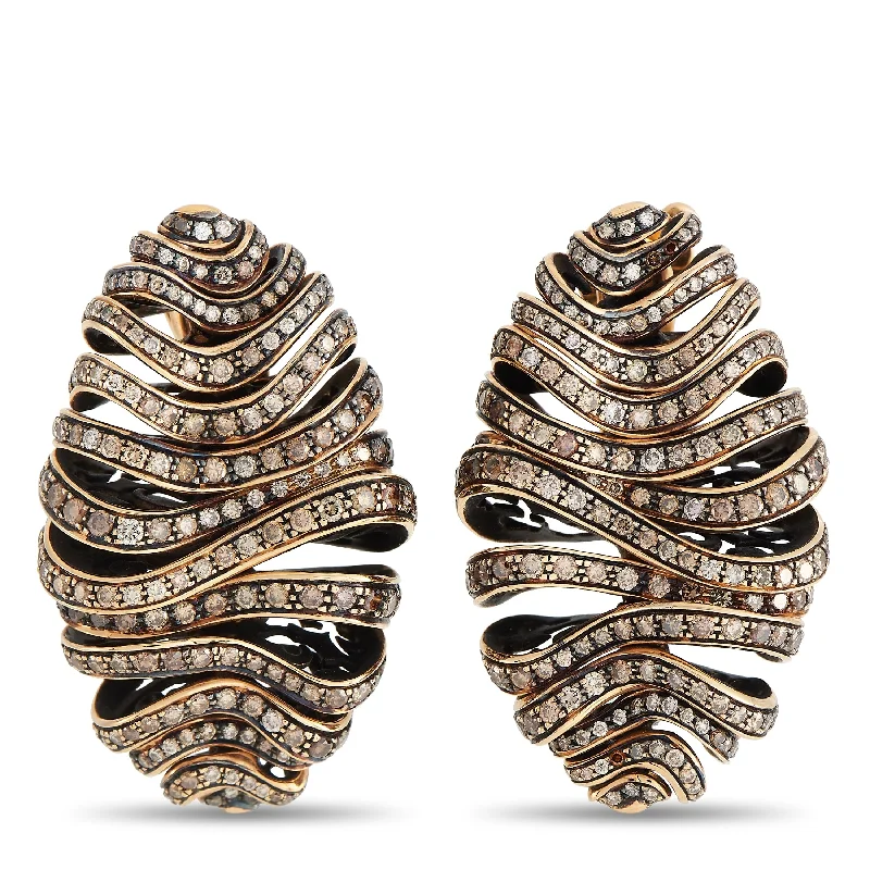 High-End Sparkle, Low-End Prices – Jewelry Sale Live de Grisogono 18K Rose Gold 7.42 ct Diamond Earrings High-End Sparkle, Low-End Prices – Jewelry Sale Live de Grisogono 18K Rose Gold 7.42 ct Diamond Earrings