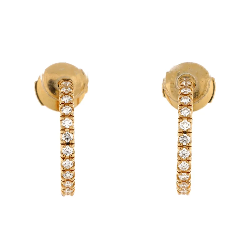 Save On Luxury Jewelry Pieces – Limited-Time Offers Etincelle de Cartier Hoops Earrings 18K Yellow Gold and Diamonds Small
