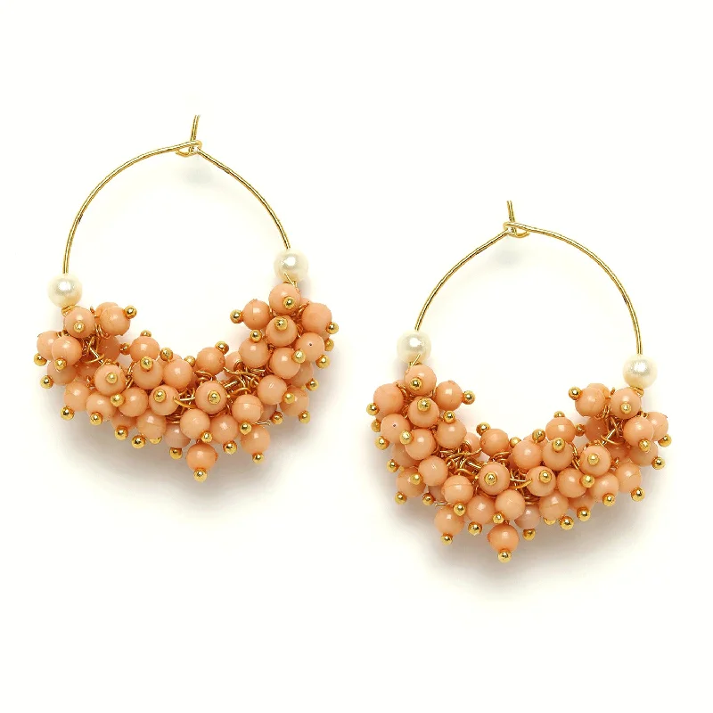 Huge Savings On Timeless Jewelry Collections Gold-plated Pearls Half Hoop Earrings