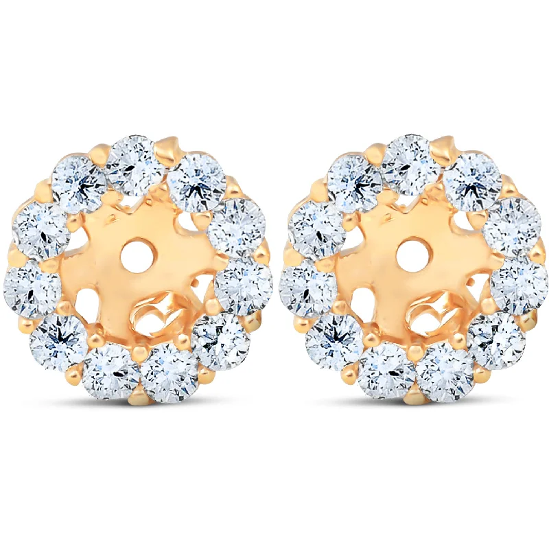 Exclusive Jewelry Bundles At Discounted Rates Halo Diamond Earring Jackets 14K Yellow Gold (4mm) Exclusive Jewelry Bundles At Discounted Rates Halo Diamond Earring Jackets 14K Yellow Gold (4mm)