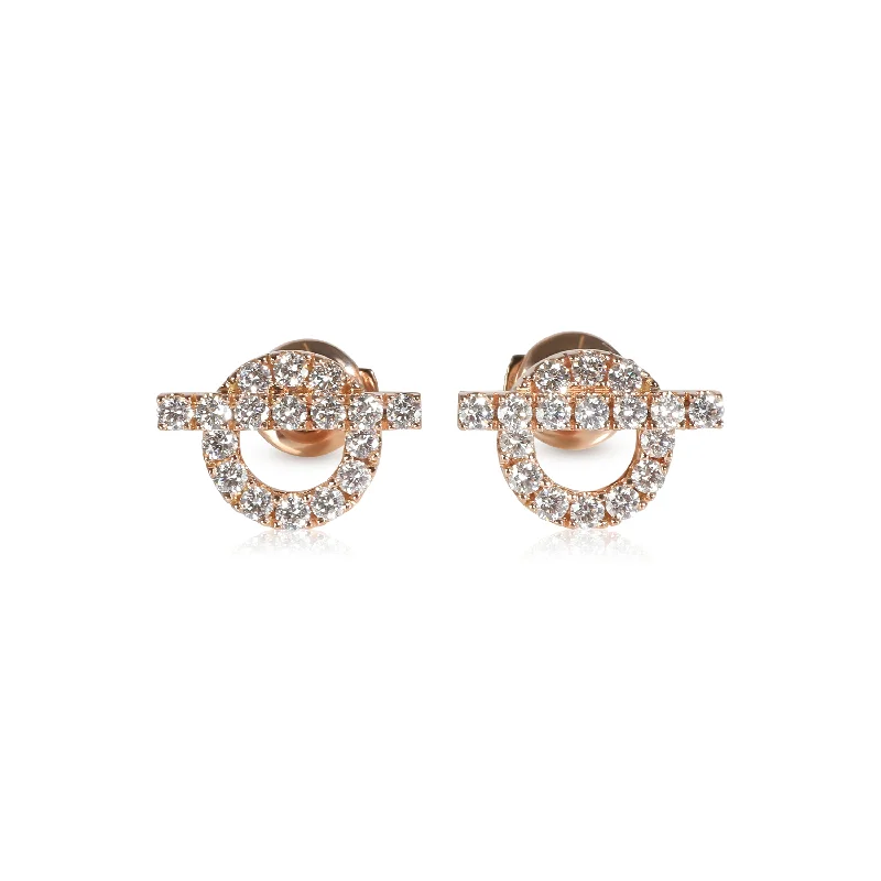 Adjustable Charm Bracelets For A Perfect Fit Hermès Finesse Earrings in 18k Rose Gold 0.92 CTW