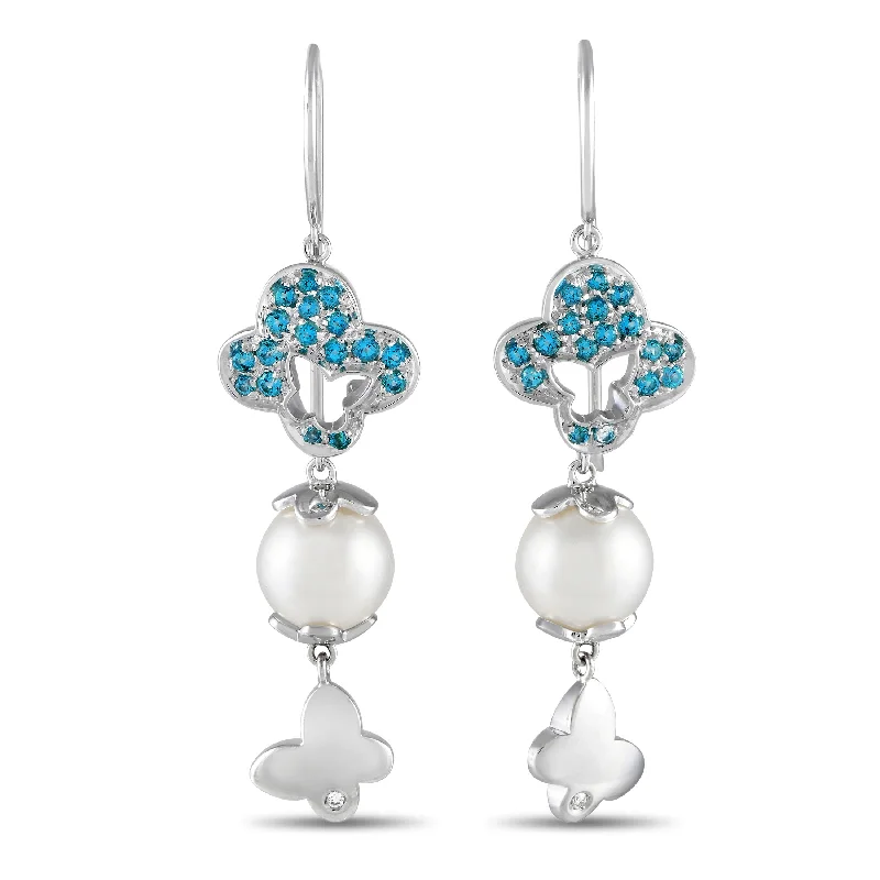 Don't Miss Out On Bestselling Jewelry At Special Prices Io Si 18K White Gold 0.02ct Diamond and Blue Gemstone Earrings Don't Miss Out On Bestselling Jewelry At Special Prices Io Si 18K White Gold 0.02ct Diamond and Blue Gemstone Earrings