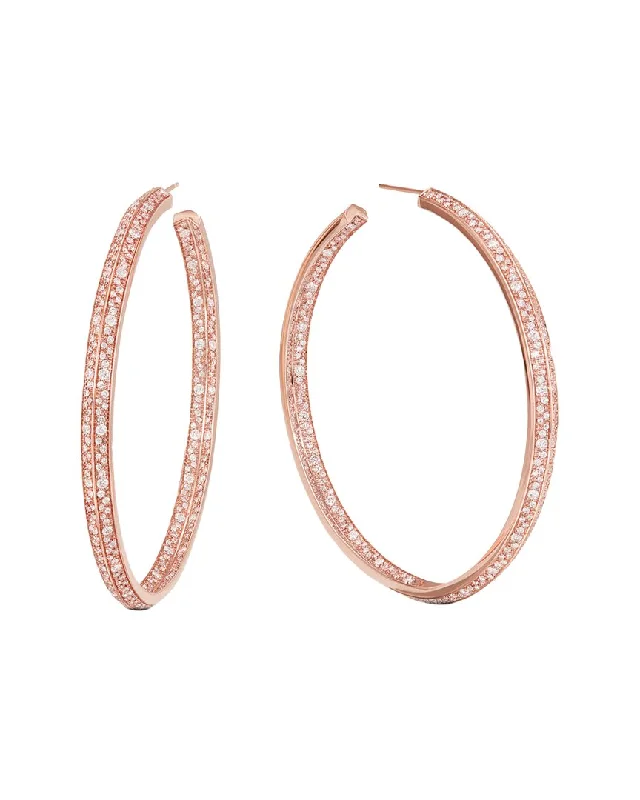 Your Dream Jewelry At Dream Prices – Shop Now Lana Jewelry 14K Rose Gold 3.57 ct. tw. Diamond Scattered Edge Hoops Your Dream Jewelry At Dream Prices – Shop Now Lana Jewelry 14K Rose Gold 3.57 ct. tw. Diamond Scattered Edge Hoops