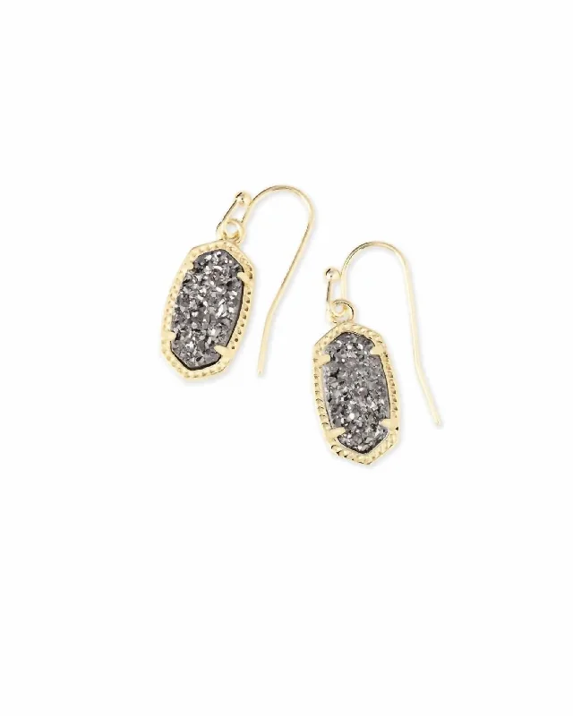 Luxury Jewelry Clearance – Shop Premium Styles Now Lee Gold Drop Earrings In Platinum Drusy