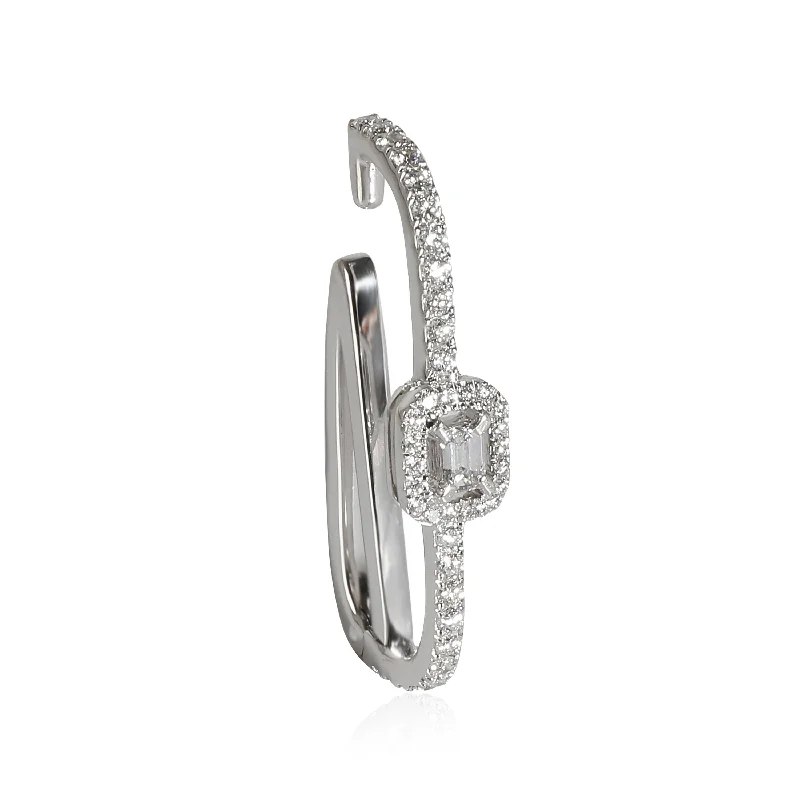 Shine Without Limits – Jewelry Sale Happening Now Messika My Twin Single Earring in 18K White Gold 0.35 CTW