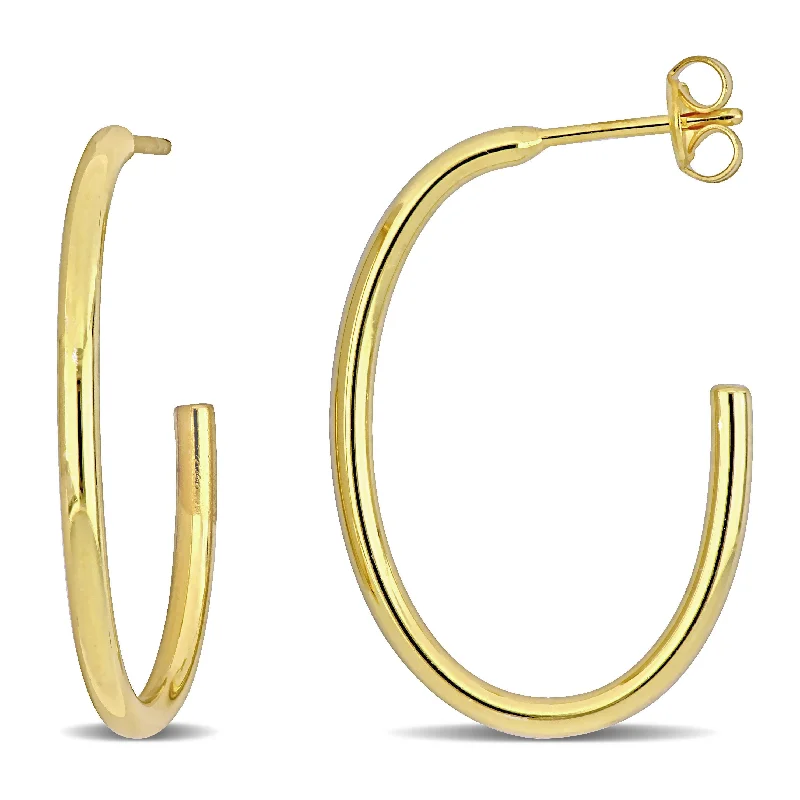 Make Every Moment Shine – Jewelry Discounts Available Mimi & Max 29x20mm Oval Open Hoop Earrings in Yellow Plated Silver Make Every Moment Shine – Jewelry Discounts Available Mimi & Max 29x20mm Oval Open Hoop Earrings in Yellow Plated Silver