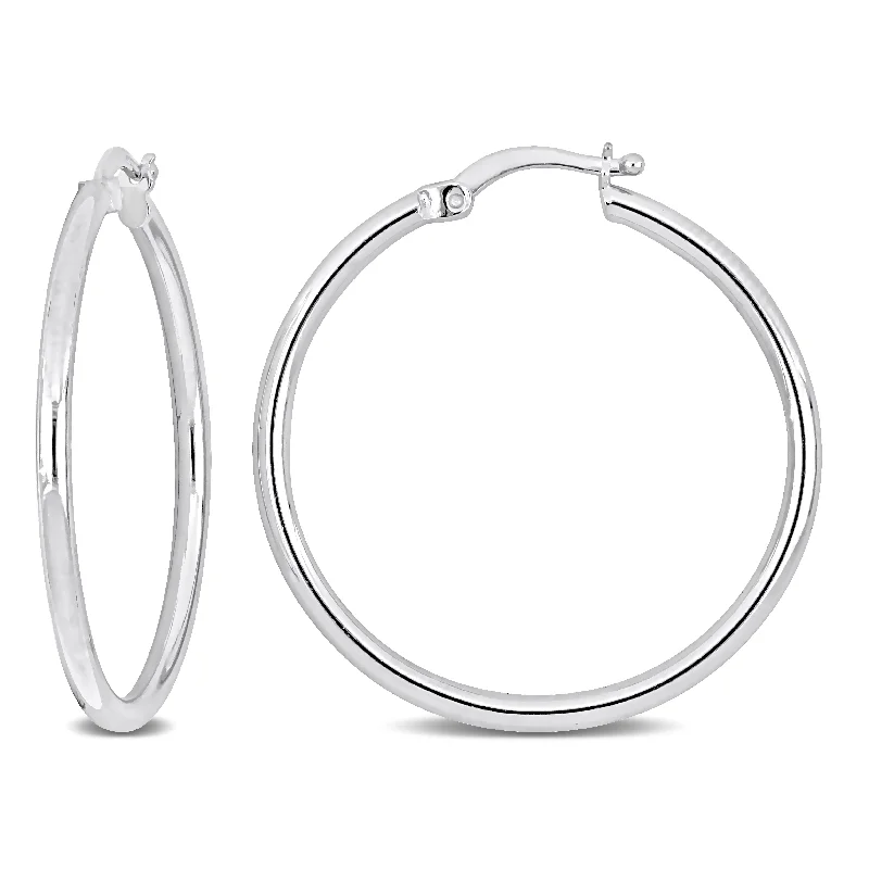Trending Jewelry Styles Now At Limited-Time Discounts Mimi & Max 32x2mm Hoop Earrings in Sterling Silver Trending Jewelry Styles Now At Limited-Time Discounts Mimi & Max 32x2mm Hoop Earrings in Sterling Silver