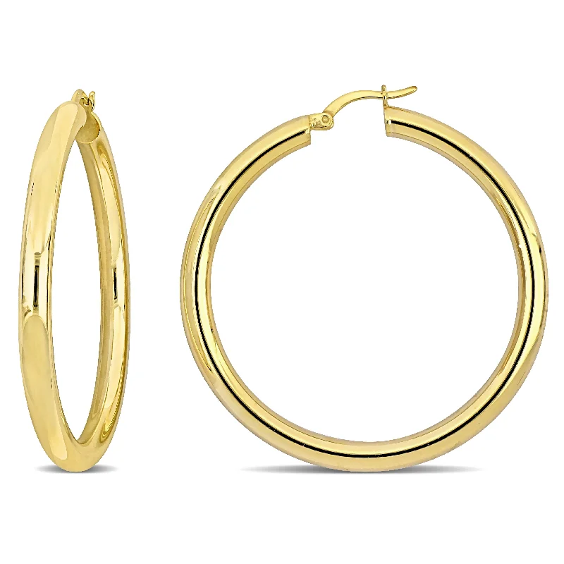 Exclusive Jewelry Sale Event – Shop Now Mimi & Max 49x4mm Hoop Earrings in Yellow Plated Silver Exclusive Jewelry Sale Event – Shop Now Mimi & Max 49x4mm Hoop Earrings in Yellow Plated Silver
