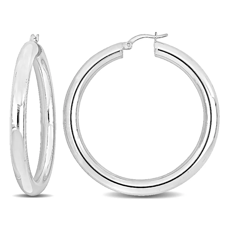 Affordable Elegance – Special Jewelry Sale Now Live Mimi & Max 50x5mm Hoop Earrings in Sterling Silver Affordable Elegance – Special Jewelry Sale Now Live Mimi & Max 50x5mm Hoop Earrings in Sterling Silver