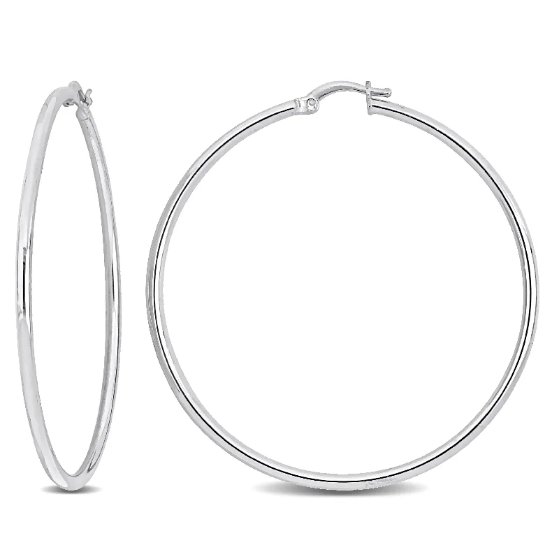 Jewelry Sale – Exclusive Styles At Lower Prices Mimi & Max 53x2mm Hoop Earrings in Sterling Silver Jewelry Sale – Exclusive Styles At Lower Prices Mimi & Max 53x2mm Hoop Earrings in Sterling Silver