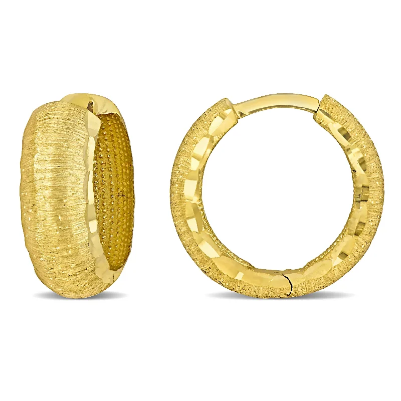Special Jewelry Deals – Upgrade Your Collection Mimi & Max 6mm Brushed Finish Huggie Earrings in 14k Yellow Gold Special Jewelry Deals – Upgrade Your Collection Mimi & Max 6mm Brushed Finish Huggie Earrings in 14k Yellow Gold