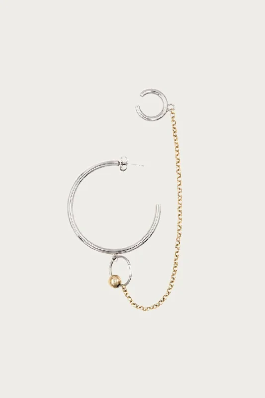 Limited-Time Jewelry Sale – Don't Miss These Deals Nicky Earring With Ear Cuff In Silver/pale Gold Limited-Time Jewelry Sale – Don't Miss These Deals Nicky Earring With Ear Cuff In Silver/pale Gold