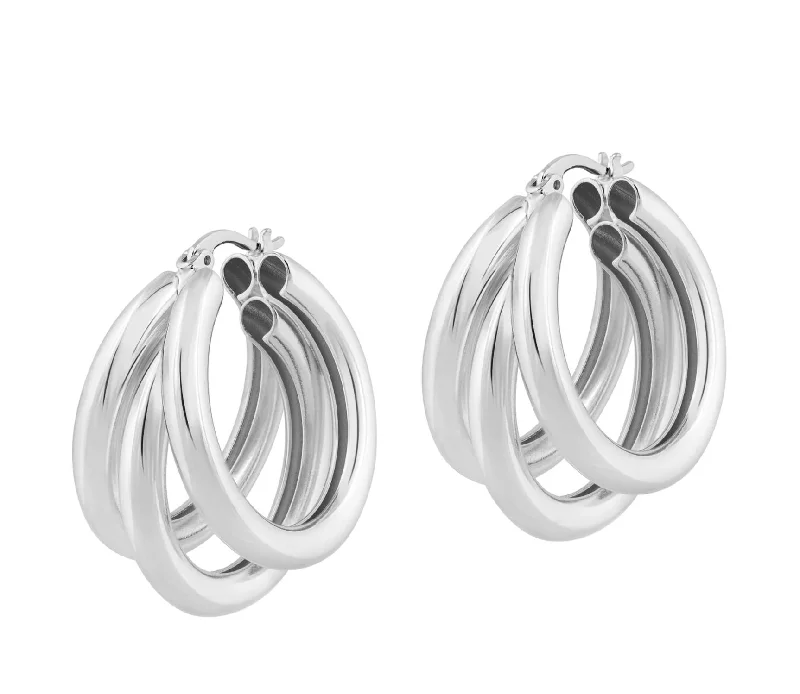 Discover Unique Jewelry With Special Limited-Time Offers Nirvana Hoops In Silver