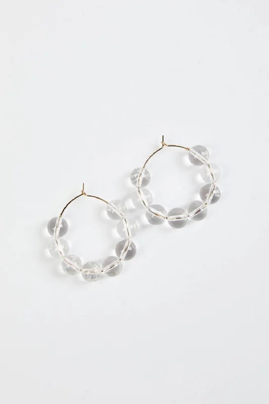 Shop Modern Jewelry Collections With Exclusive Discounts Odele Hoops In Clear