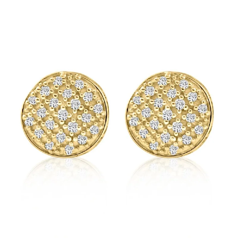 Shine Without Limits – Jewelry Sale Happening Now Pave Diamond Round Studs Screw Back Earrings White or Yellow Gold 7mm Wide Shine Without Limits – Jewelry Sale Happening Now Pave Diamond Round Studs Screw Back Earrings White or Yellow Gold 7mm Wide